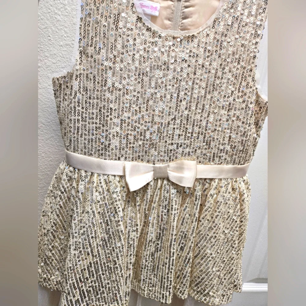 Bonnie Jean Little Girls Sparkling Sequins Party Dress - Picture 2 of 8